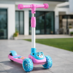 High Quality L560 Adjustable Metal Ride-On Scooter Foldable Design with LED Lights and Music