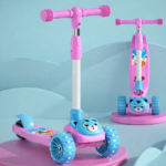 High Quality L560 Adjustable Metal Ride-On Scooter Foldable Design with LED Lights and Music - Image 5